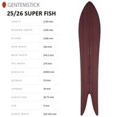 ��GENTEMSTICK�ۥ���ƥ󥹥ƥ��å� ��SUPER FISH��2025-2026 �����ѡ��ե��å��� ���Ρ��ܡ���