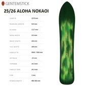 ��GENTEMSTICK�ۥ���ƥ󥹥ƥ��å���ALOHA NOKAOI�� 2025-2026 MODEL ������ �Υ����� 157 �Хå�����ȥ꡼ ���Ρ��ܡ��� �ѥ�����