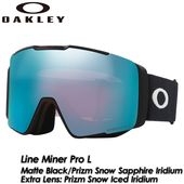 ��OAKLEY�� �������꡼ ��Line Miner Pro L�� �饤��ޥ��ʡ� �ץ� ���� Matte Black/Prizm Snow Sapphire Iridium Extra Lens:Prizm Snow Iced Iridium  2025-2026 MODEL OO7143A-02 