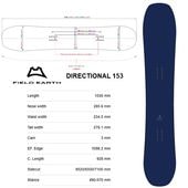 ��FIELD EARTH�� �ե������ ������ ��DIRECTIONAL 153�� �ǥ쥯����ʥ�153 2025-2026 MODEL  ���Ρ��ܡ���