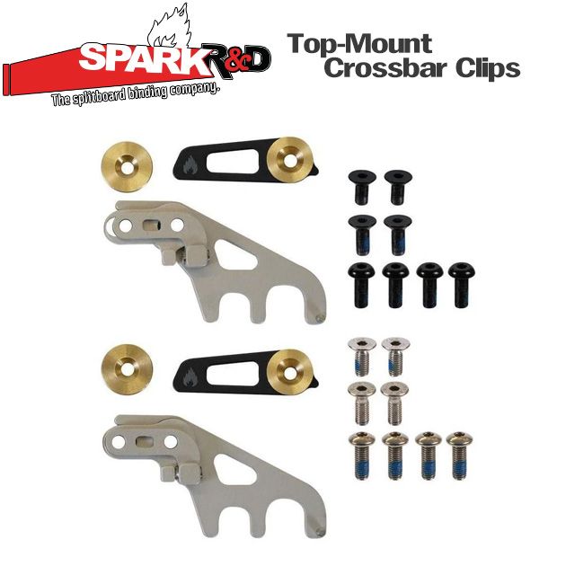 Spark クロスバークリップ セット SPARK R&D】 スパーク 【Top-Mount Crossbar Clips】 トップマウント