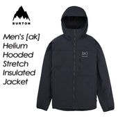 ��BURTON�ۥС��ȥ� ��Men's ak Helium Hooded Stretch Insulated Jacket�ۥ�� ak �إꥦ�� �ա��ǥå� ���ȥ�å� ���󥵥졼�ƥå� ���㥱�å� ���顼��True Black �ߥåɥ쥤�䡼 / �ѥå��֥� / ���Ρ��ܡ��� / �Хå�����ȥ꡼