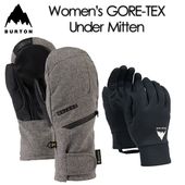 ��BURTON�� �С��ȥ� ��Women's GORE-TEX Under Mitten�� ������� GORE-TEX ������� �ߥȥ� 25-26 Gray Heather ���Ρ��ܡ��ɥ������� ������