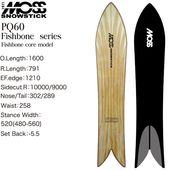 ��MOSS SNOWSTICK�� �⥹ ���Ρ����ƥ��å� ��PQ60 FISHBONE�� �ѥ������ܡ��� SNOWBOARD ���Ρ��ܡ���