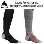 ��BURTON�� �С��ȥ� ��Men's Performance+ Ultralight Compression Socks�� ��� �ѥե����ޥ� + ����ȥ�饤�� ����ץ�å���� ���å��� 25-26 ���Ρ��ܡ��ɥ��å��� ������