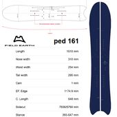 ��FIELD EARTH�� �ե������ ������ ��ped 161�� SPLITBOARD 2025-2026 MODEL  ���ץ�åȥܡ���