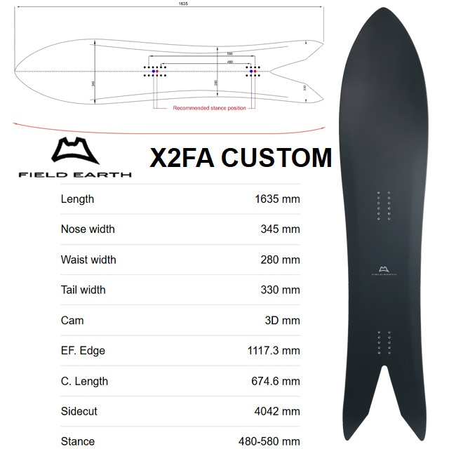 FIELD EARTH】 フィールド アース 【X2FA CUSTOM】 3D Prepreg Carbon
