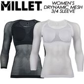 ��MILLET�� �ߥ졼 ��WOMEN'S DRYNAMIC MESH 3/4 SLEEVE�� ������� �ɥ饤�ʥߥå� ��å��� 3/4 ���꡼�� ���롼 MIV01358