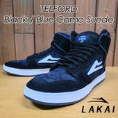 ��LAKAI�� �饫�� ��TELFORD�ۥƥ�ե����� Black/BlueCamoSuede �֥�å�/�֥롼���⥹������ ���ˡ����� �������ȥܡ��� SK8 �������塼 �����ܡ�