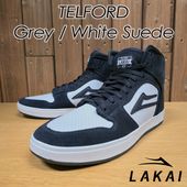 ��LAKAI�� �饫�� ��TELFORD�ۥƥ�ե����� Grey/WhiteSuede ���졼/�ۥ磻�ȥ������� ���ˡ����� �������ȥܡ��� SK8 �������塼 �����ܡ�