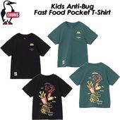 ��CHUMS�� ����ॹ ��Kids Anti-Bug Fast Food Pocket T-Shirt�� ���å�������Х��ե����ȥա��ɥݥ��å�T����� T����� / Ⱦµ / ���å�  CH21-1436
