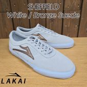 ��LAKAI�� �饫�� ��SHEFFIELD�ۥ����ե������ White/Bronze Suede �ۥ磻��/�֥��� �������� ���ˡ����� �������ȥܡ��� SK8 �������塼 �����ܡ�