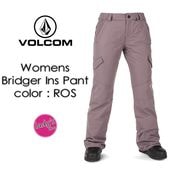 ��VOLCOM�ۥܥ륳�� ��Womens Bridger Ins Pant�ۥ������ �֥�å��㡼 ���󥵥졼�ƥå� �ѥ�� COLOR��ROS �����륳�� / ��ǥ����� / ���Ρ��ܡ��� / ������
