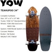 ��YOW SURFSKATE�� �䥦 �����ե������� ��TEAHUPOO 34