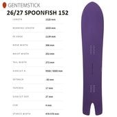 ��GENTEMSTICK�ۥ���ƥ󥹥ƥ��å� ��SPOON FISH 152 �ۥ��ס���ե��å��� 2026-2027MODEL �Хå�����ȥ꡼ ���Ρ��ܡ��� �ѥ�����