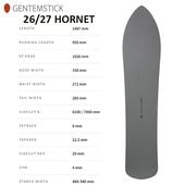 ��GENTEMSTICK�ۥ���ƥ󥹥ƥ��å� ��HORNET�ۥۡ��ͥå� 2026-2027MODEL �Хå�����ȥ꡼ ���Ρ��ܡ��� �ѥ�����