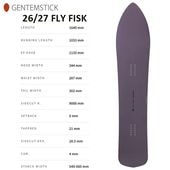 ��GENTEMSTICK�ۥ���ƥ󥹥ƥ��å� ��FLY FISK�ۥե饤�ե����� 2026-2027MODEL �Хå�����ȥ꡼ ���Ρ��ܡ��� �ѥ�����