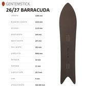 ��GENTEMSTICK�ۥ���ƥ󥹥ƥ��å� ��BARRACUDA�ۥХ饯���� 2026-2027MODEL �Хå�����ȥ꡼ ���Ρ��ܡ��� �ѥ�����