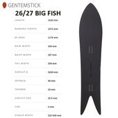 ��GENTEMSTICK�ۥ���ƥ󥹥ƥ��å� ��BIG FISH�ۥӥå��ե��å��� 2026-2027MODEL �Хå�����ȥ꡼ ���Ρ��ܡ��� �ѥ�����
