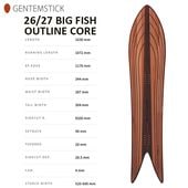��GENTEMSTICK�ۥ���ƥ󥹥ƥ��å� ��BIG FISH OUTLINE CORE�ۥӥå��ե��å��� �����ȥ饤�󥳥� 2026-2027MODEL �Хå�����ȥ꡼ ���Ρ��ܡ��� �ѥ�����