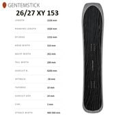 ��GENTEMSTICK�ۥ���ƥ󥹥ƥ��å� ��XY 153��2026-2027MODEL �Хå�����ȥ꡼ ���Ρ��ܡ��� �ѥ�����