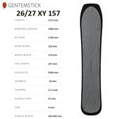 ��GENTEMSTICK�ۥ���ƥ󥹥ƥ��å� ��XY 157��2026-2027MODEL �Хå�����ȥ꡼ ���Ρ��ܡ��� �ѥ�����