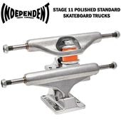 ��INDEPENDENT�� ����ǥ��ڥ�ǥ�� ��129 STAGE 11 POLISHED STANDARD SILVER TRUCKS�� �������ȥܡ��� �ȥ�å� 129