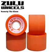 ��Zulu Wheels�� �����롼�������� ��Numerip 78A 65mm Orange�� �̥��å� 78A 65mm ����� �������ȥܡ��� �������� ���󥹥�