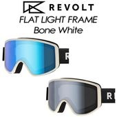 ��REVOLT�ۥ�ܥ�� ��Flat Light Frame�ۥե�åȥ饤�ȥե졼�� Bone White �ܡ���ۥ磻�� RC24GCP Ĵ����� goggles ��������