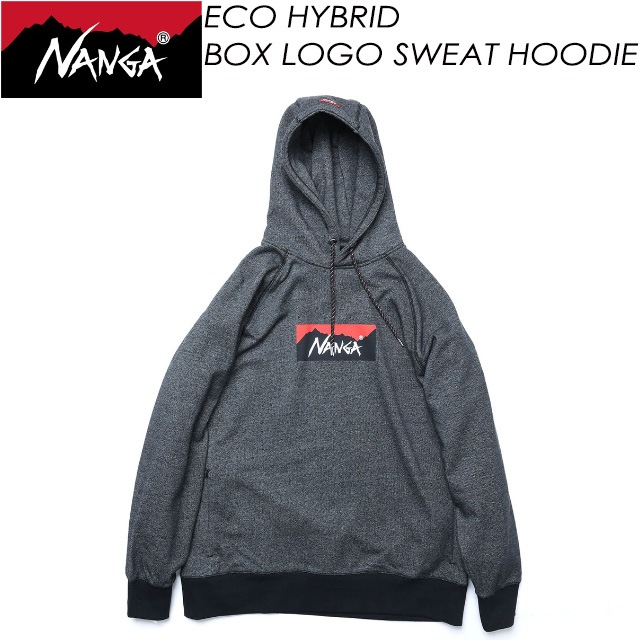 �ʥ󥬡�NANGA�� �����ϥ��֥�åɥܥå��������������åȥա��ǥ��� ��ECO HYBRID BOX LOGO SWEAT HOODIE�� NW2441-1F002-A / ��� / ������
