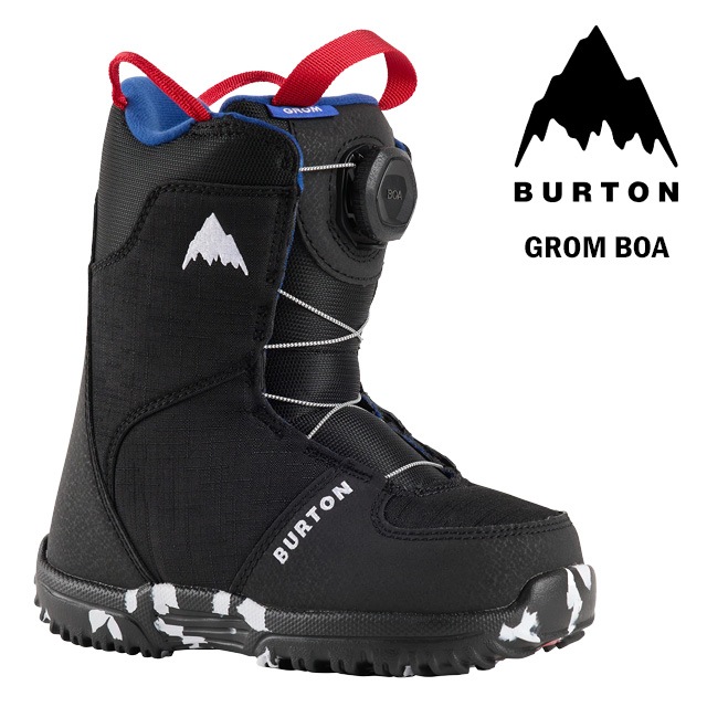 ��BURTON�� �С��ȥ� ��Grom BOA�� ������ BOA 24-25 Black ���å� �Ҷ���  �֡��� SNOWBOARD ���Ρ��ܡ���