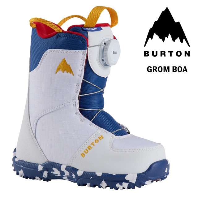 ��BURTON�� �С��ȥ�  ��Grom BOA�� ������ BOA 24-25 White ���å� �Ҷ���  �֡��� SNOWBOARD ���Ρ��ܡ���