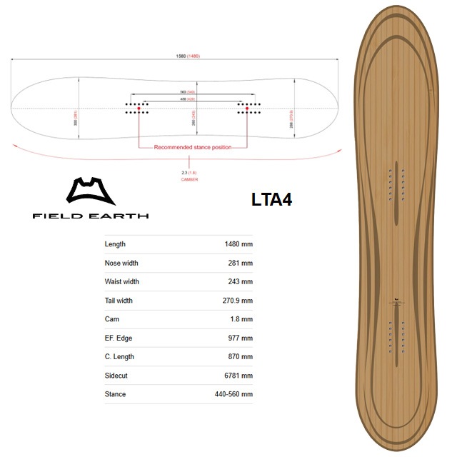 ��FIELD EARTH�ۥե������ ������ ��LTA 4�� 2025-2026 MODEL  ���Ρ��ܡ���