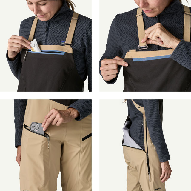 ��patagonia�ۥѥ����˥� ��Women's SnowDrifter Bibs�ۥ������ ���Ρ��ɥ�ե��� �ӥ֡ʥ쥮��顼�� 25/26 ������ 30081 ���Ρ��ܡ��� �Хå�����ȥ꡼ �ѥ��