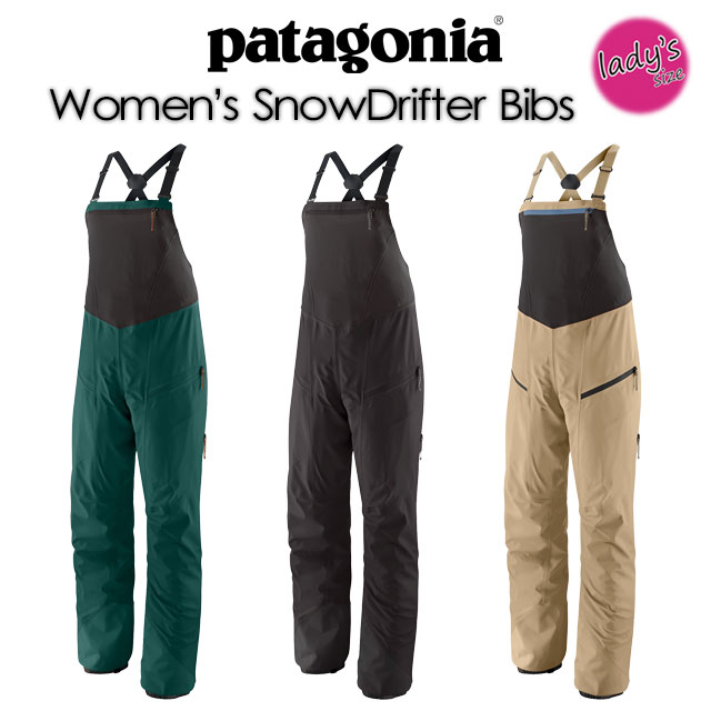 ��patagonia�ۥѥ����˥� ��Women's SnowDrifter Bibs�ۥ������ ���Ρ��ɥ�ե��� �ӥ֡ʥ쥮��顼�� 25/26 ������ 30081 ���Ρ��ܡ��� �Хå�����ȥ꡼ �ѥ��