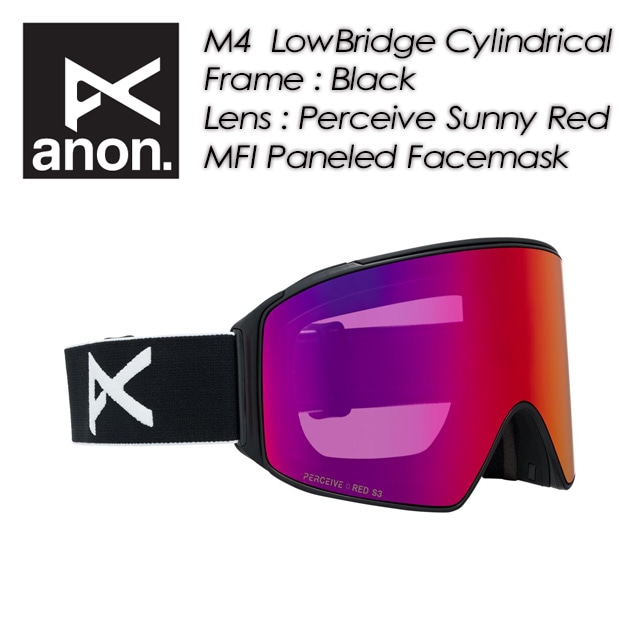 ��anon�� ���Υ� ��M4 LowBridge Cylindrical�� �����֥�å��ե��å� �����ɥꥫ�� �ܡ��ʥ����+MFI�ե������ޥ�����° 2035417Z58LBONA 25/26 ʿ�̥�� / goggles / �������� / ���Ρ��ܡ���