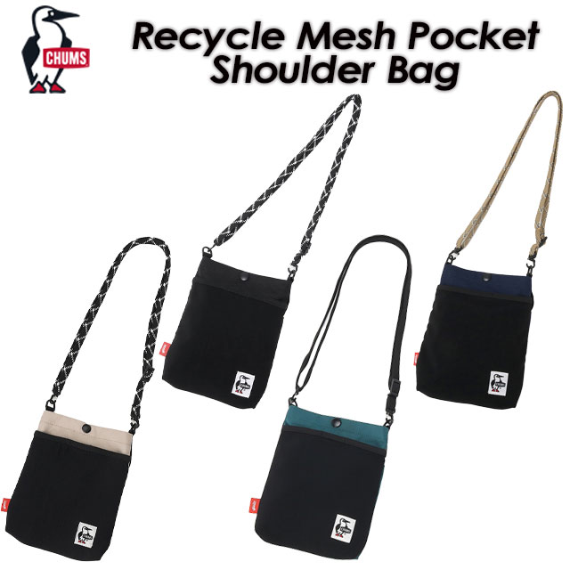 ��CHUMS�� ����ॹ ��Recycle Mesh Pocket Shoulder Bag�� �ꥵ�������å���ݥ��åȥ��������Хå� �ߥ˥������� CH60-3965