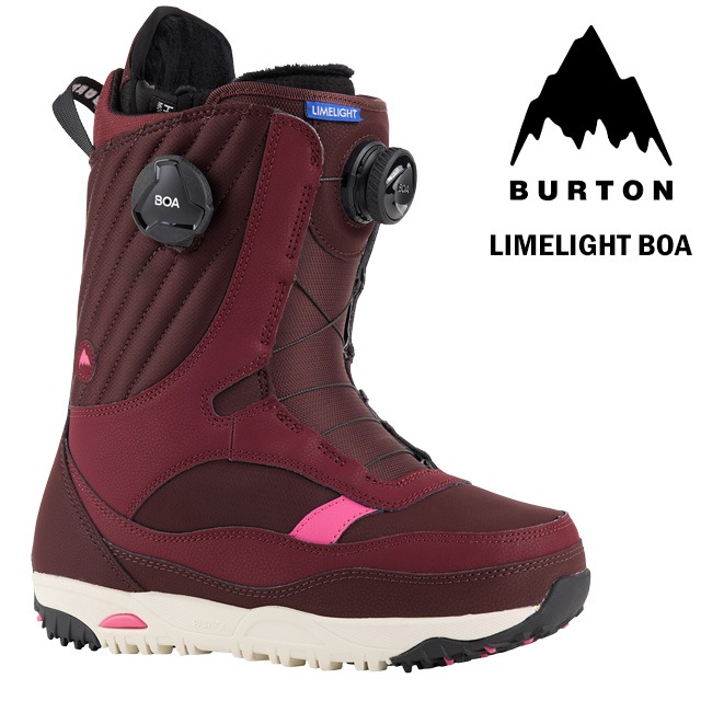 ��BURTON�� �С��ȥ� ��Limelight BOA Wide�� �饤��饤�� BOA �磻�� Almandine/Stout White 23-24 ������� ������ BOOTS �֡��� SNOWBOARD ���Ρ��ܡ���
