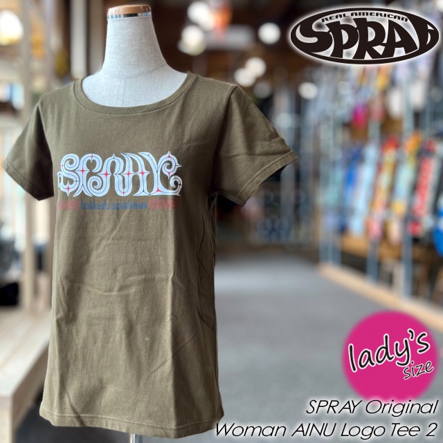 SPRAY Original Woman AINU Logo Tee 2