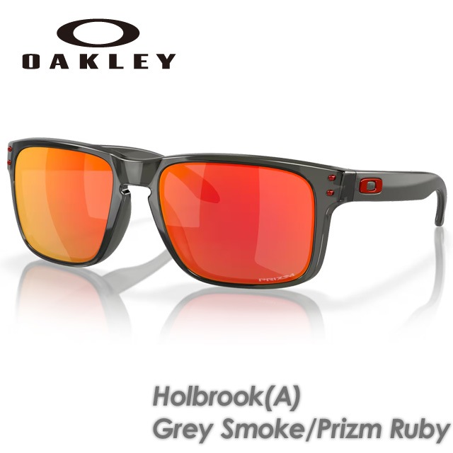 ��OAKLEY�� �������꡼ ��Holbrook (A)�� �ۥ�֥�å� Grey Smoke / Prizm Ruby