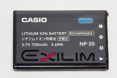 CASIO　カシオ リチウムイオン充電池 NP-20　純正　　　送料無料【ゆうパケット】NP20カメラバッテリー|CASIO|カメラ関係