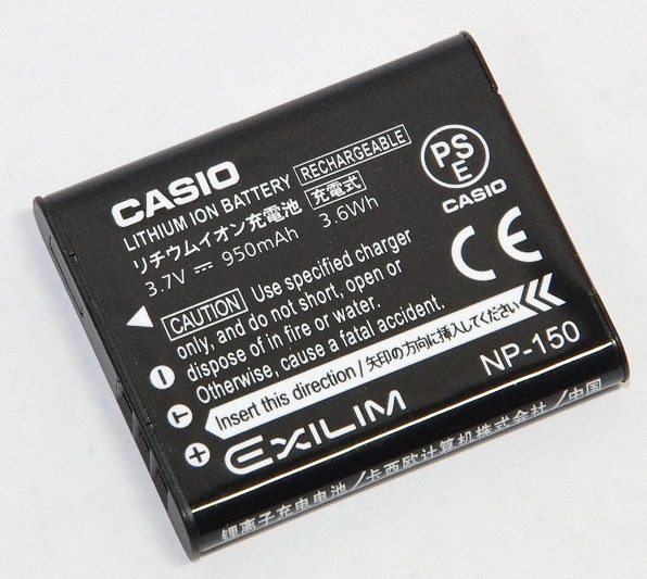 CASIO カシオ リチウムイオン充電池 NP-150 純正 送料無料【ゆう