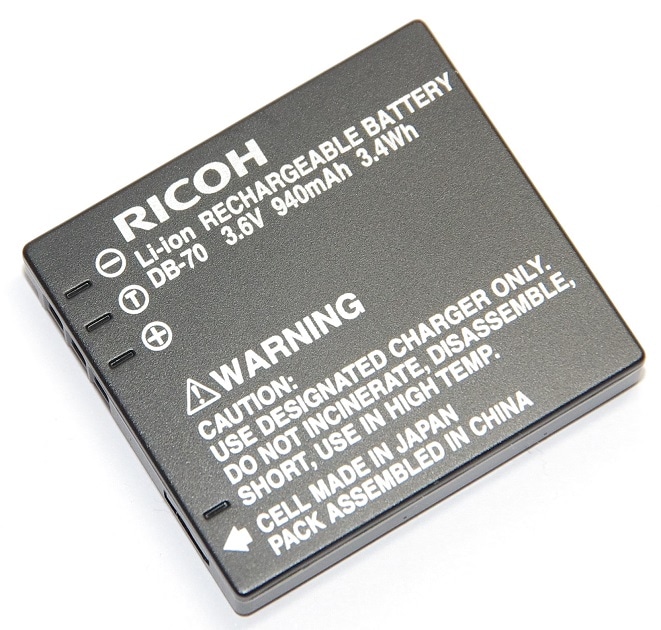 RICOH リコー DB-70 純正リチャージャブルバッテリー 171960【DB70充