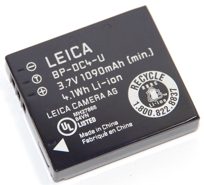 ライカ Leica BP-DC4 純正バッテリー 充電式 C-LUX1・D-LUX2/3/4