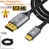 ڸߴʡۤ¾᡼2б Mini DisplayPort-DisplayPortѴ֥  5.0  1.4  8K60Hz/4K144Hz/HDCPб