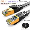 【互換品】panasonic/パナソニック対応 LANケーブル　カテゴリ7準拠 15ｍ  平型フラットタイプ STPシールド  RJ45  より線  Part.2　送料無料【メール便の場合】|CAT.