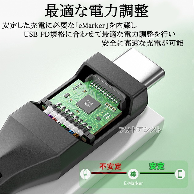 Panasonic/�ѥʥ��˥å��б� USB4 (TypeC-TypeC) 0.5m �֥�å� Part.3  40Gbps USB-IFǧ��  USB PD�б� 100W  Thunderbolt 4/3 �ߴ�������̵���ڥ᡼���ؤξ���