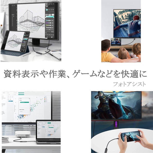 USB Type-C��HDMI�Ѵ����ͥ��� 0.15m  4K 30Hz Thunderbolt3�б���USB Type C����HDMI  ����̵���ڥ᡼���ؤξ���