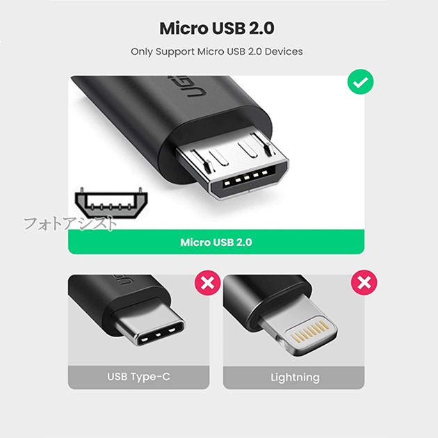 Canon/����Υ��б�  �ޥ�����USB - USB�����ץ� OTG�����֥� microUSB-USB A�Ѵ������֥� ����-�᥹  USB 2.0  ����̵���ڥ᡼���ؤξ���