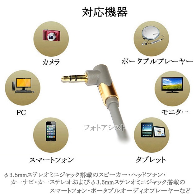 �ڸߴ��ʡ�SHARP/���㡼���б� ���ƥ쥪�ߥ˥ץ饰 3.5mm AUX�����ǥ��������֥�  5.0m ľ��-L��  Part.4